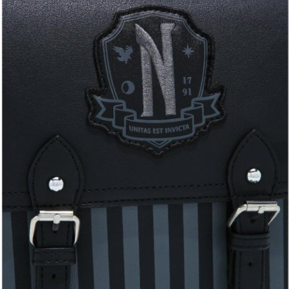 Wednesday Nevermore Academy Mini Backpack NWT main image 11